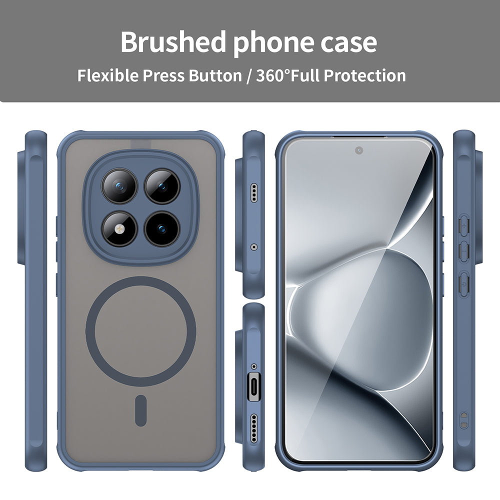Etui MagSafe dla Xiaomi Poco M8 Pro / Redmi Note 15 Pro+ 5G, Techsuit, HaloFrost II, Granatowe