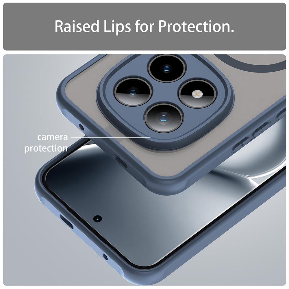 Etui MagSafe dla Xiaomi Poco M8 Pro / Redmi Note 15 Pro+ 5G, Techsuit, HaloFrost II, Granatowe