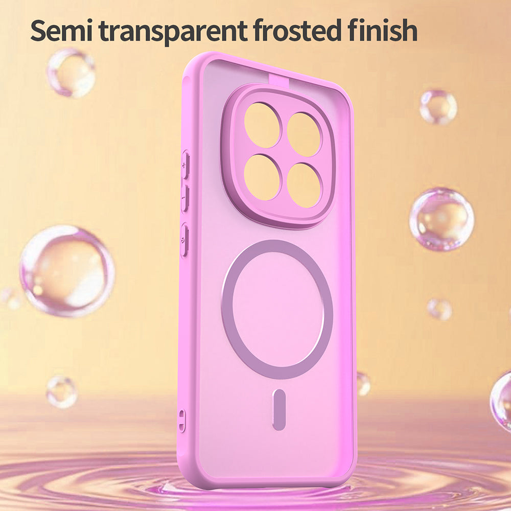 Etui MagSafe dla Xiaomi Poco M8 Pro / Redmi Note 15 Pro+ 5G, Techsuit, HaloFrost II, Różowy
