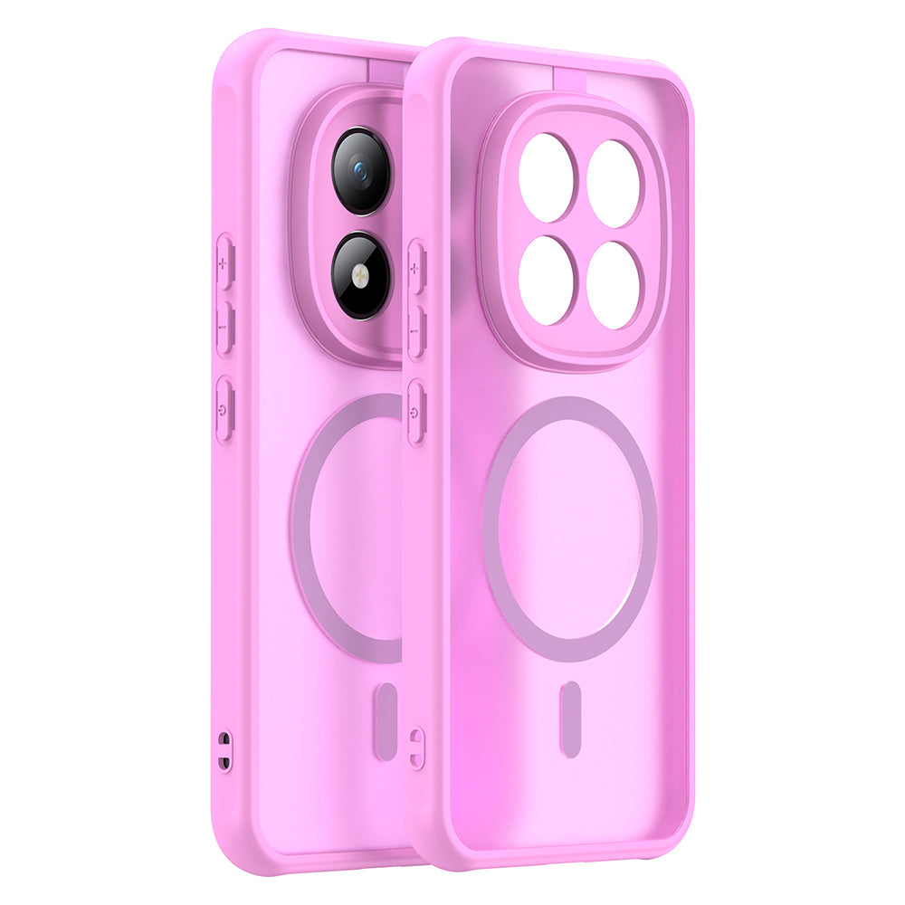 Etui MagSafe dla Xiaomi Poco M8 Pro / Redmi Note 15 Pro+ 5G, Techsuit, HaloFrost II, Różowy