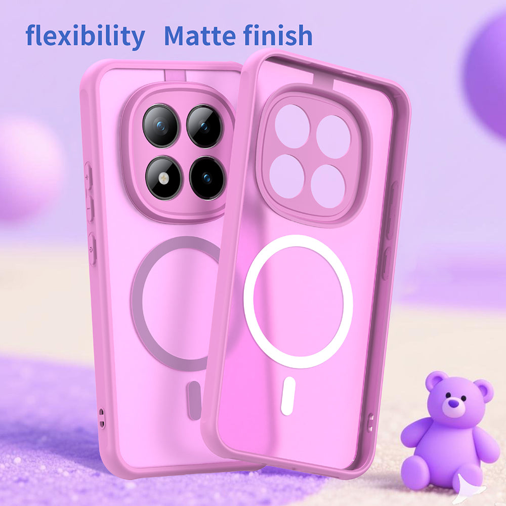 Etui MagSafe dla Xiaomi Poco M8 Pro / Redmi Note 15 Pro+ 5G, Techsuit, HaloFrost II, Różowy