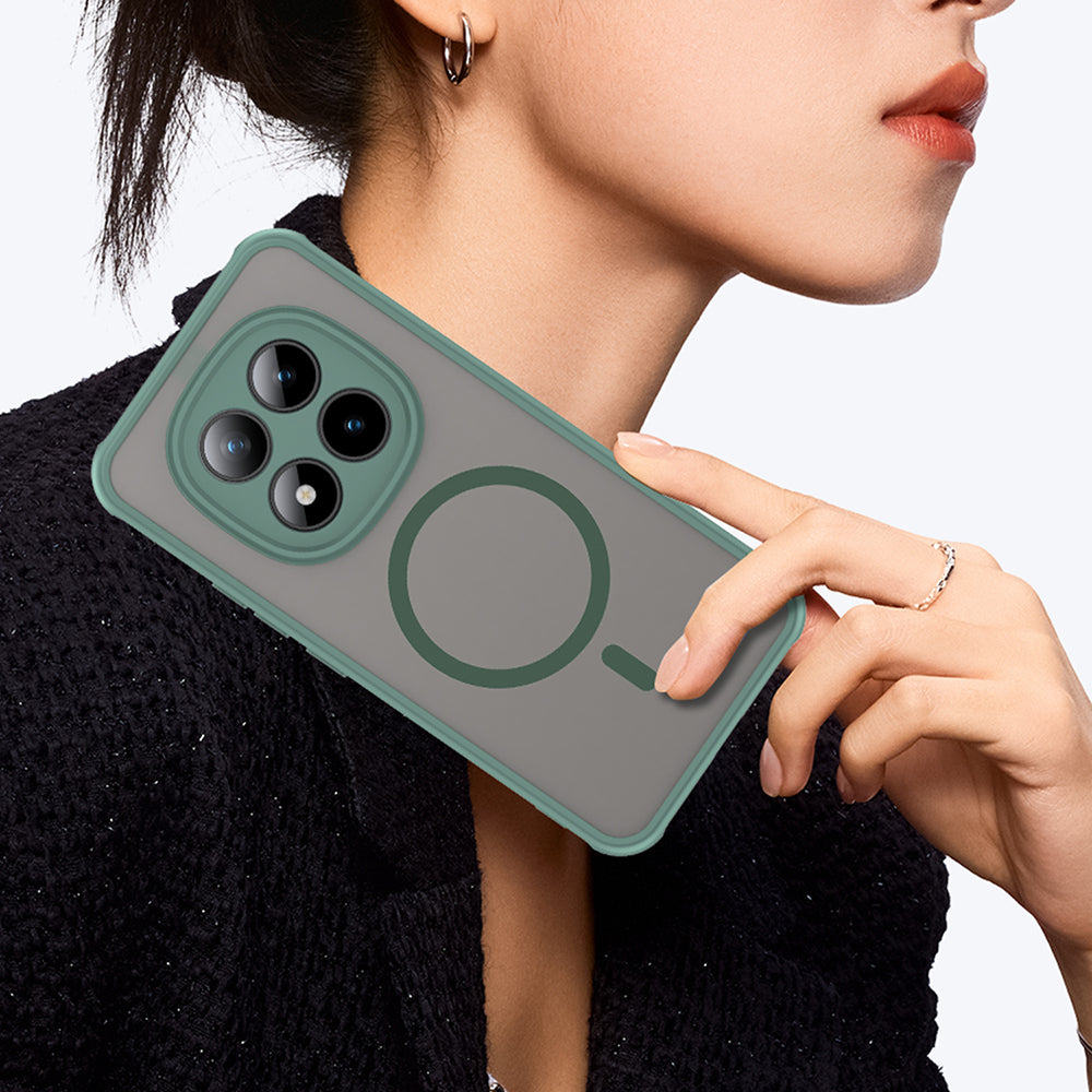 Etui MagSafe dla Xiaomi Poco M8 Pro / Redmi Note 15 Pro+ 5G, Techsuit, HaloFrost II, Zielone
