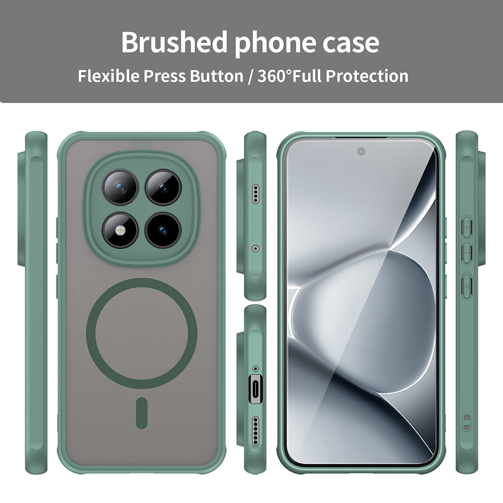 Etui MagSafe dla Xiaomi Poco M8 Pro / Redmi Note 15 Pro+ 5G, Techsuit, HaloFrost II, Zielone
