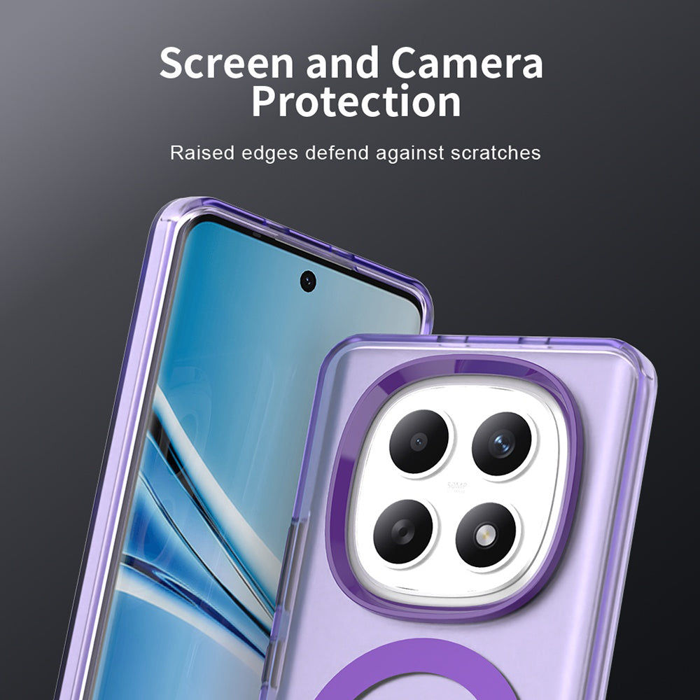 Etui MagSafe dla Xiaomi Poco M8 / Redmi Note 15 5G / Note 15 4G, Techsuit, CandyCase, Fioletowy