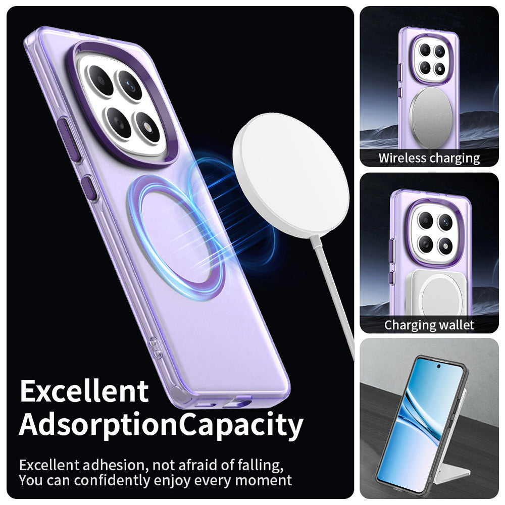 Etui MagSafe dla Xiaomi Poco M8 / Redmi Note 15 5G / Note 15 4G, Techsuit, CandyCase, Fioletowy