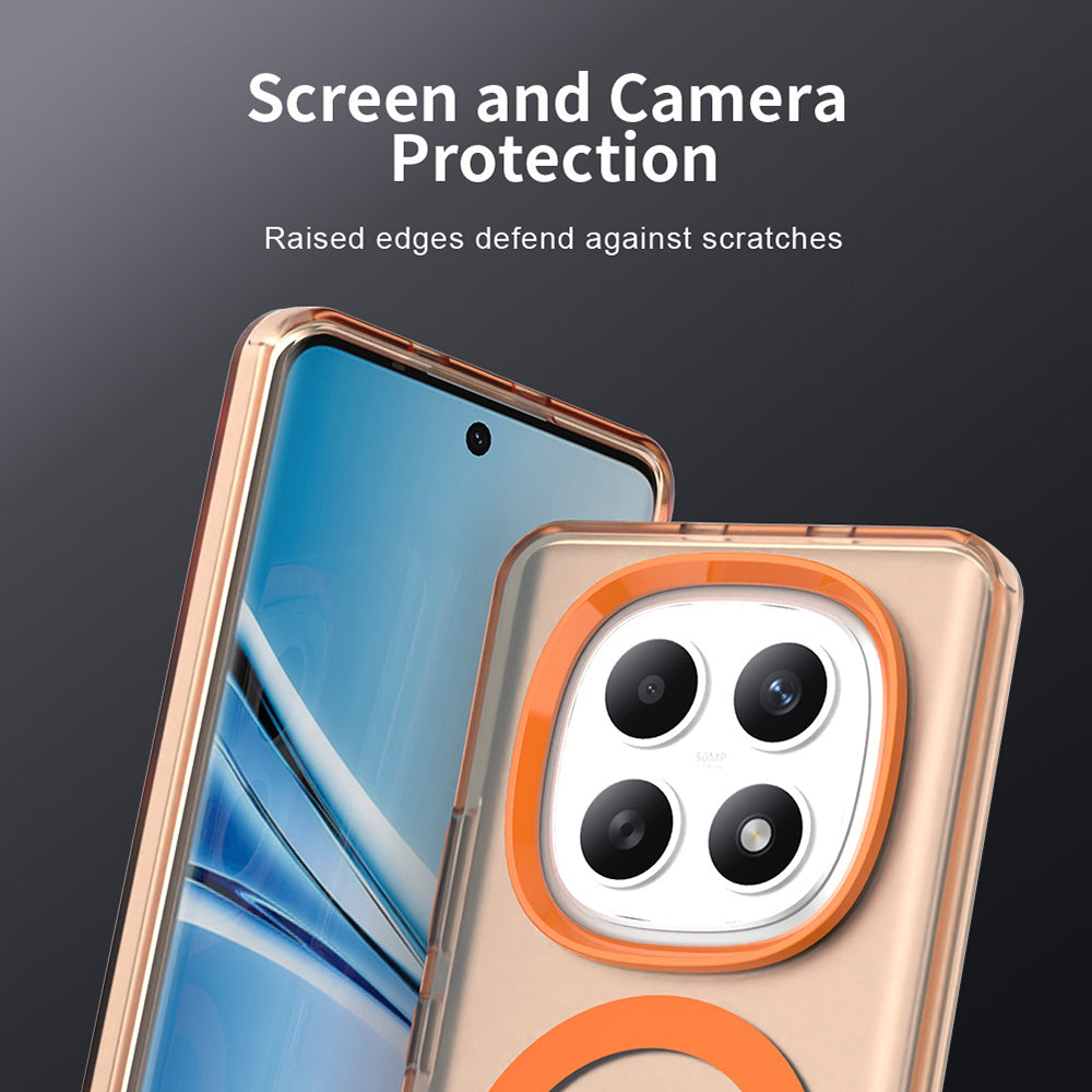 Etui MagSafe dla Xiaomi Poco M8 / Redmi Note 15 5G / Note 15 4G, Techsuit, CandyCase, Pomarańczowe