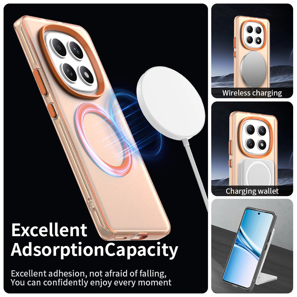 Etui MagSafe dla Xiaomi Poco M8 / Redmi Note 15 5G / Note 15 4G, Techsuit, CandyCase, Pomarańczowe