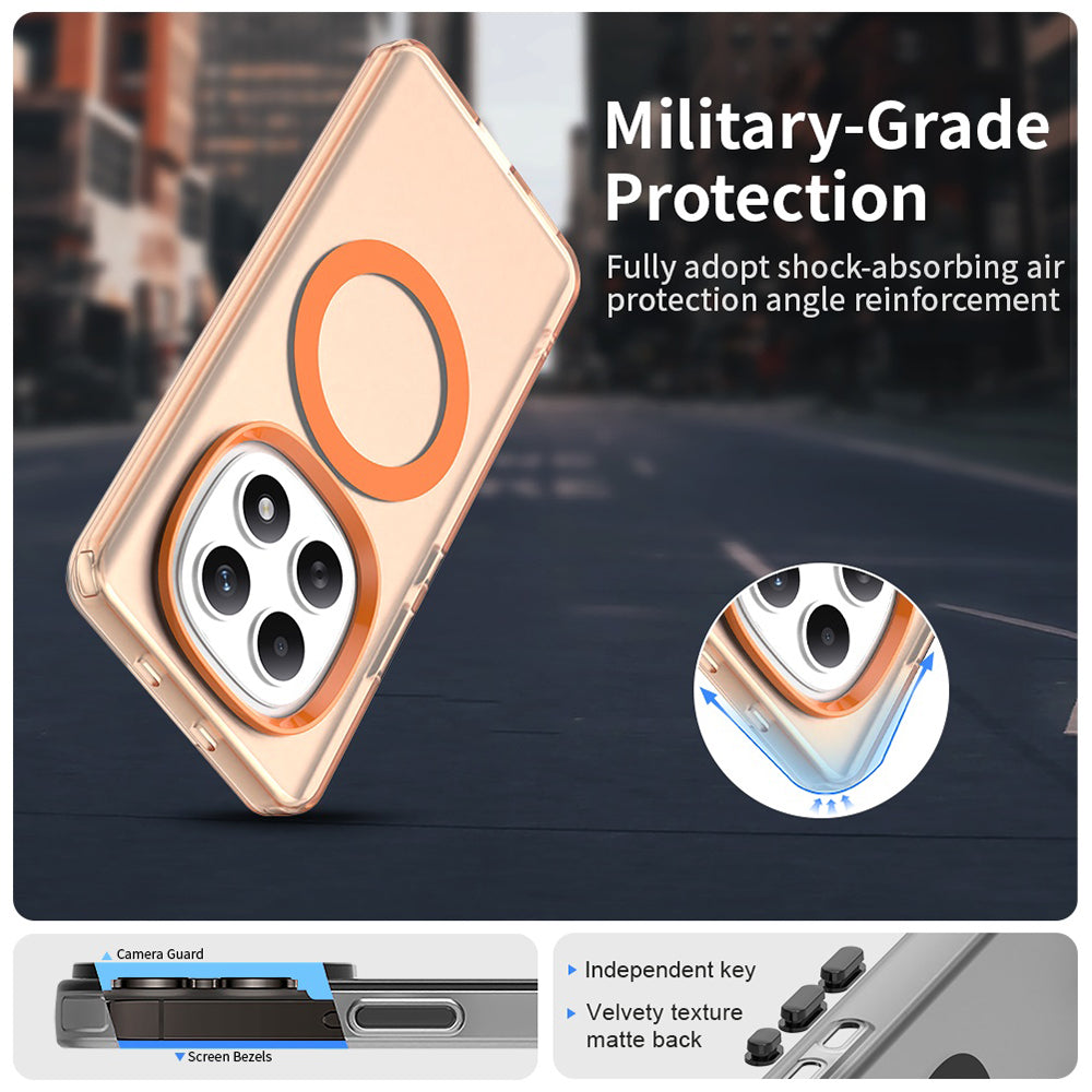 Etui MagSafe dla Xiaomi Poco M8 / Redmi Note 15 5G / Note 15 4G, Techsuit, CandyCase, Pomarańczowe