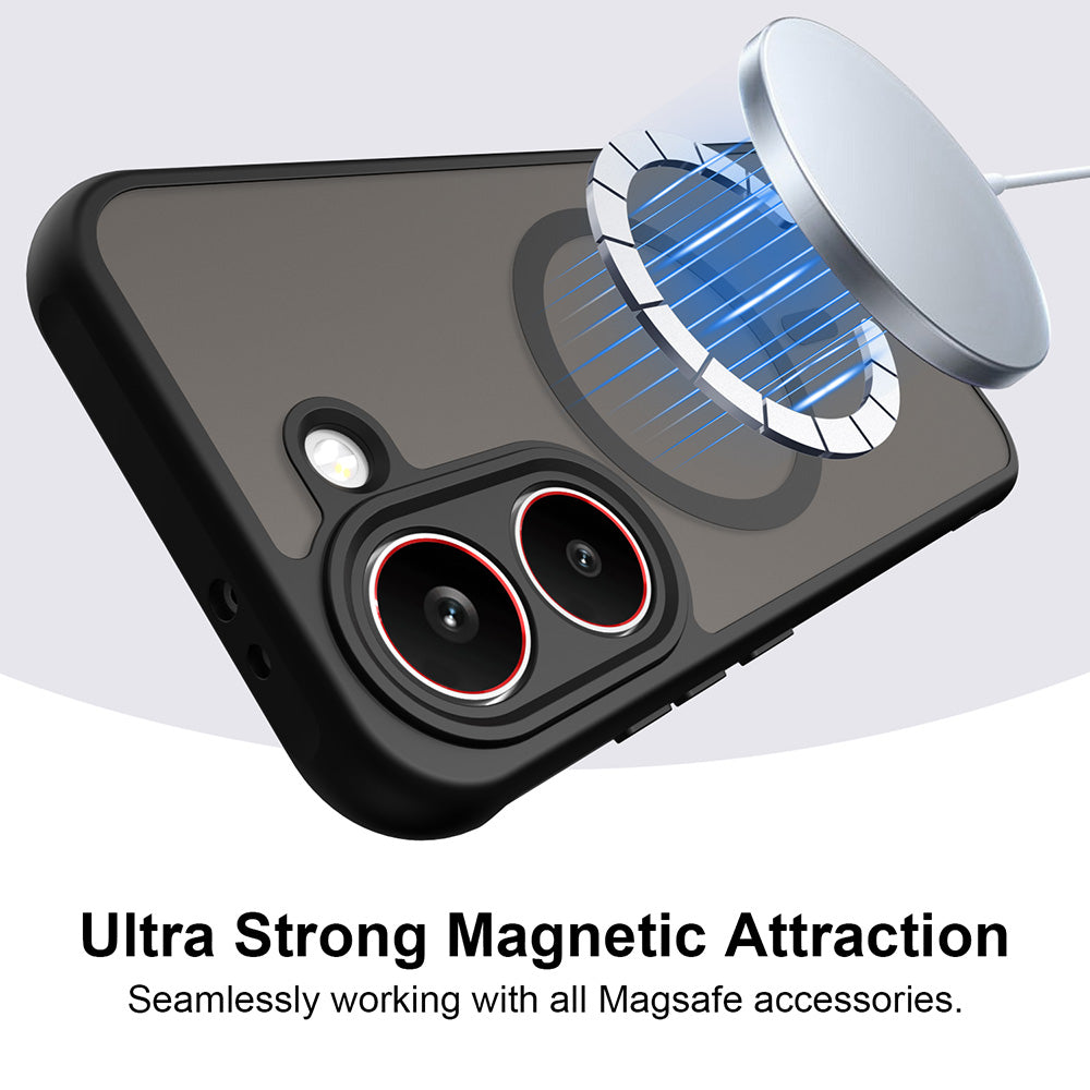 MagSafe Case for Xiaomi Poco X8 Pro, Techsuit, HaloFrost II, Black