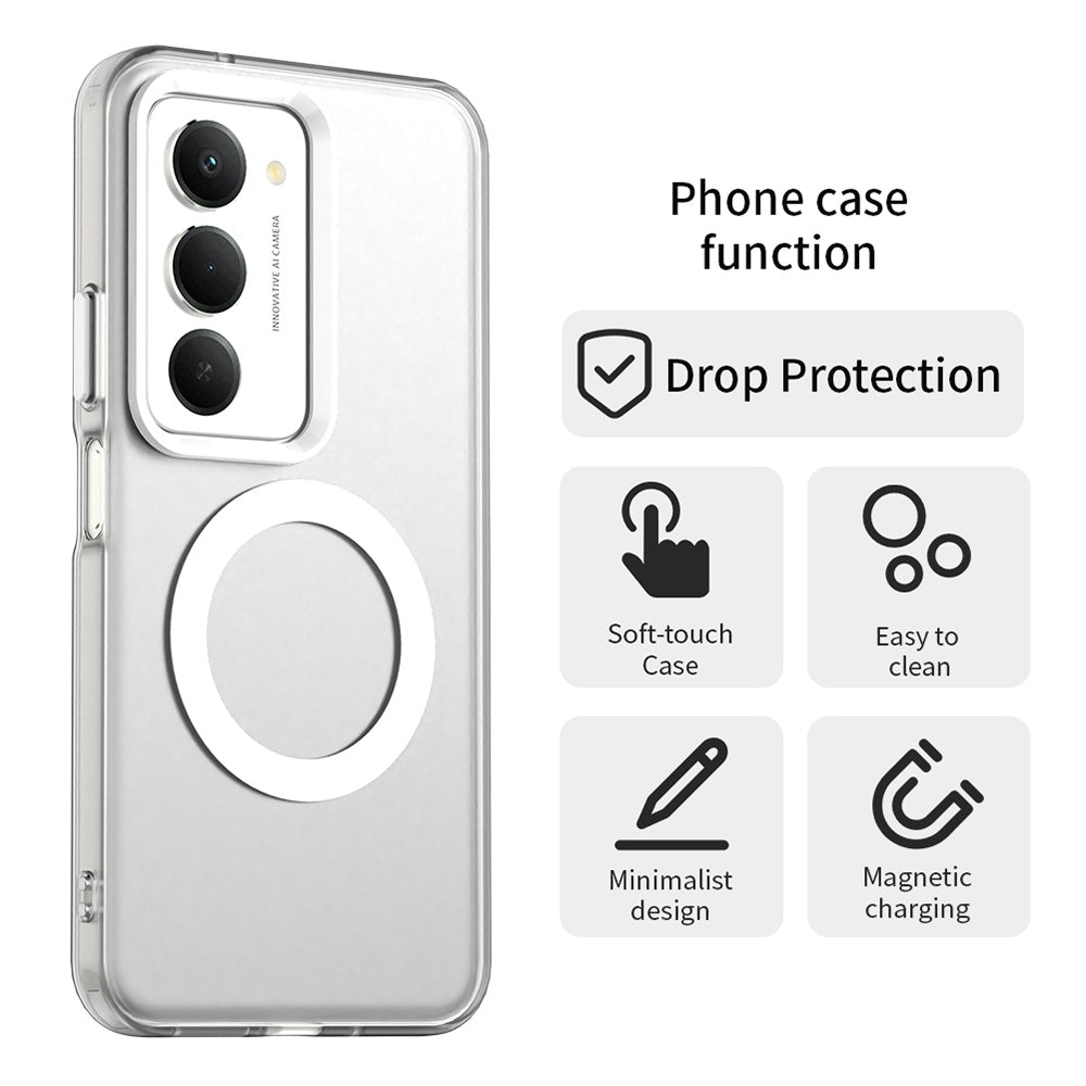 Etui MagSafe dla Xiaomi Redmi 15 5G / 15 4G, Techsuit, CandyCase, Białe