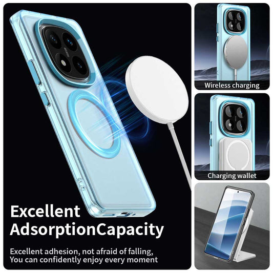 Etui MagSafe do Xiaomi Redmi Note 14 Pro 4G, Techsuit, CandyCase, Niebieskie