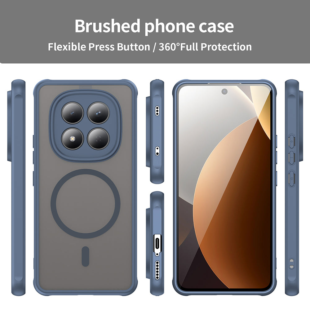 Etui MagSafe dla Xiaomi Redmi Note 15 Pro 4G, Techsuit, HaloFrost II, Granatowe