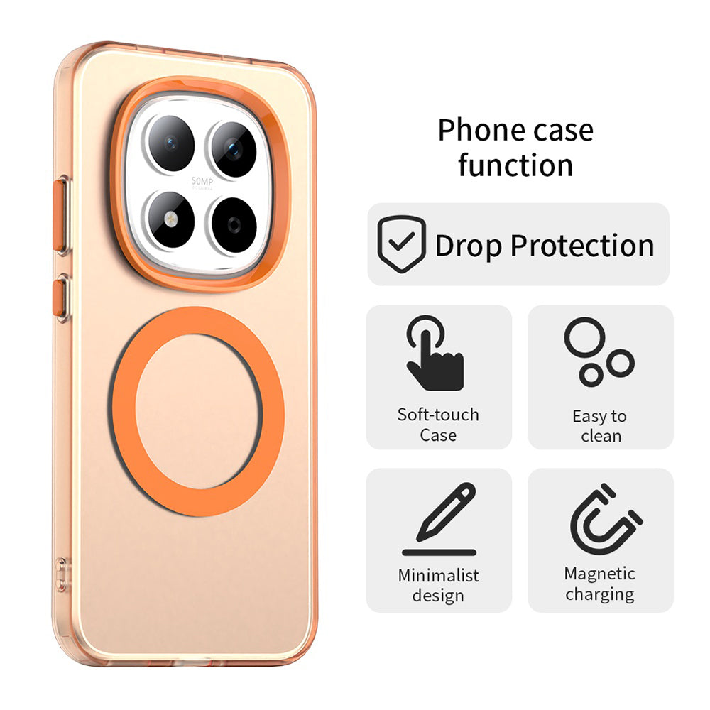 Etui MagSafe dla Xiaomi Redmi Note 15 Pro 5G, Techsuit, CandyCase, Pomarańczowe