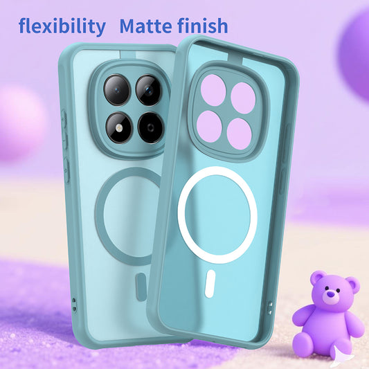 Etui MagSafe dla Xiaomi Redmi Note 15 Pro 5G, Techsuit, HaloFrost II, Jasnozielone