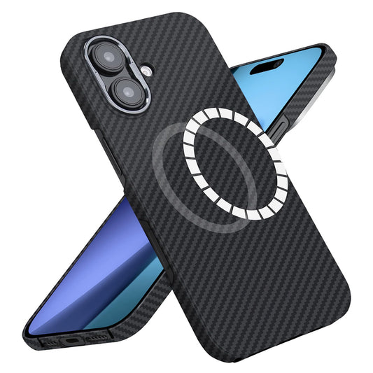 Etui MagSafe dla Apple iPhone 17, Techsuit, Włókno Aramidowe, Czarne