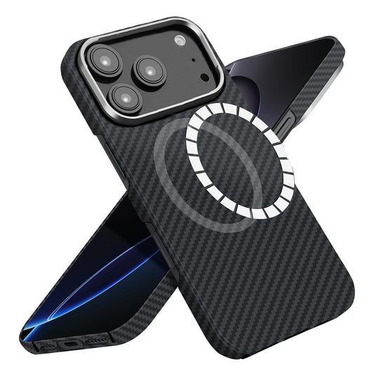 Etui MagSafe dla Apple iPhone 17 Pro Max, Techsuit, Włókno Aramidowe, Czarne