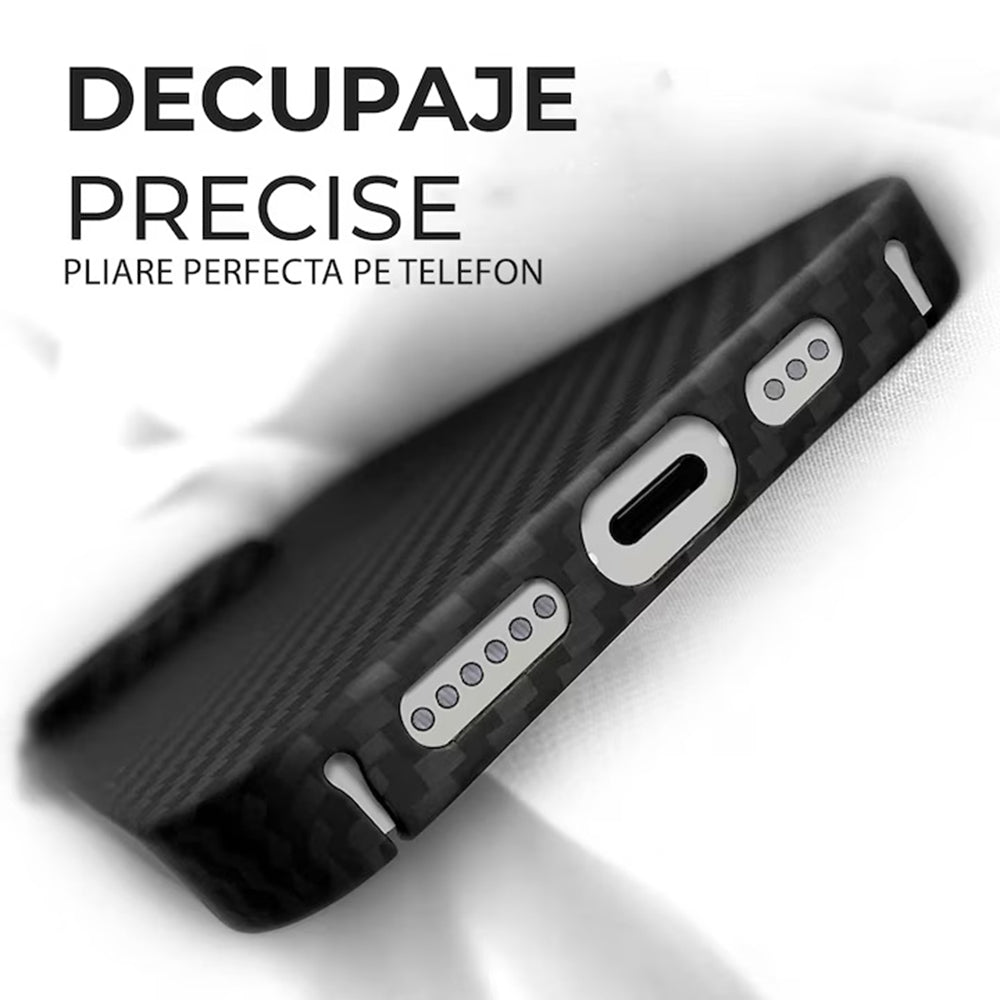 Etui MagSafe dla Apple iPhone 17 Pro Max, Techsuit, Włókno Aramidowe, Czarne