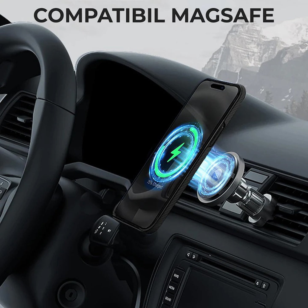 Etui MagSafe dla Apple iPhone 17 Pro Max, Techsuit, Włókno Aramidowe, Czarne