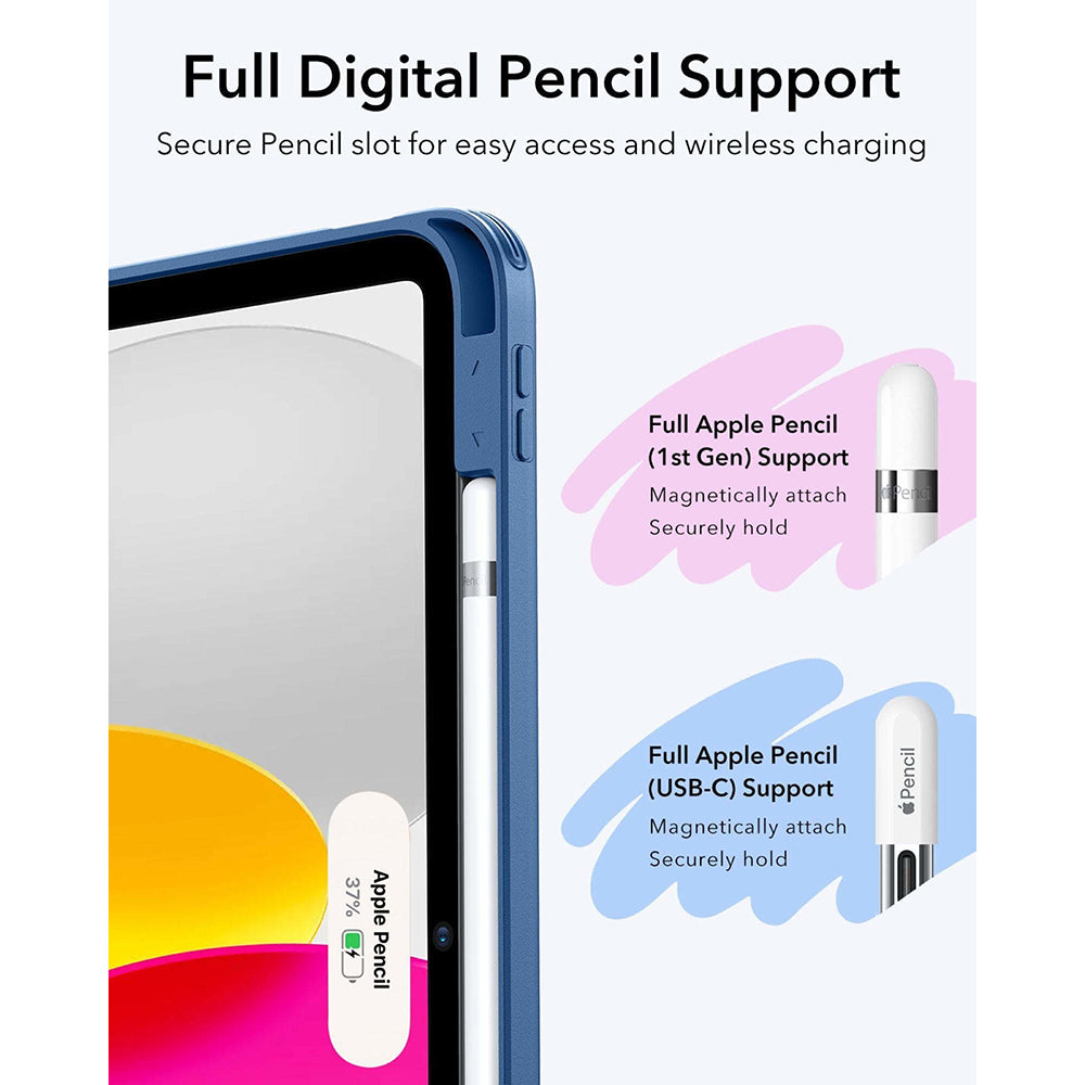 Etui na Apple iPad (2025) / (2022), ESR, Flip Hybrid, Niebieskie