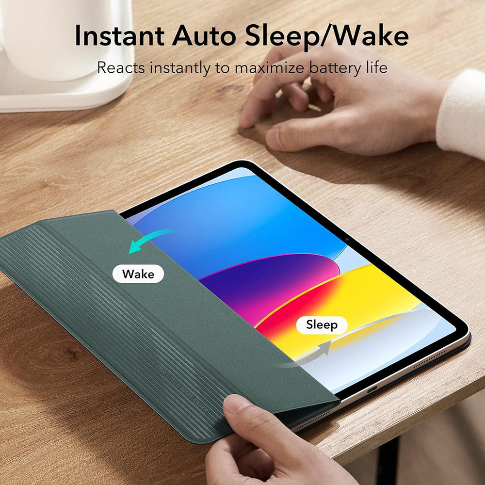 Etui na Apple iPad (2025) / (2022), ESR, Rebound, Satynowa Zielona