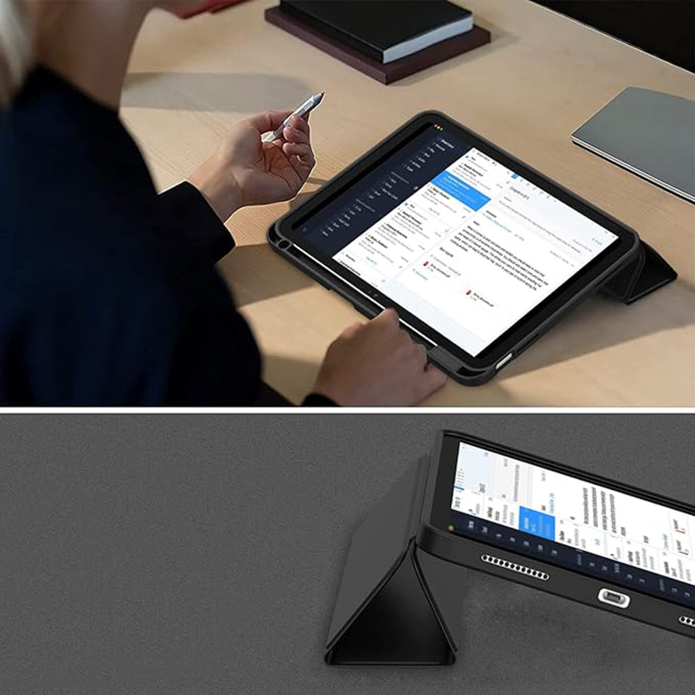 Etui na Apple iPad (2025) / (2022), Techsuit, Flex Trifold, Fioletowy
