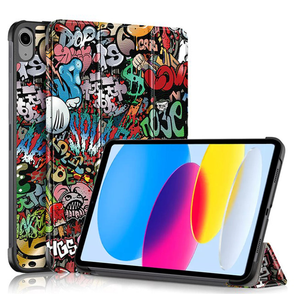 Etui na Apple iPad (2025) / (2022), Techsuit, FoldPro Urban Vibe, Wielokolorowe