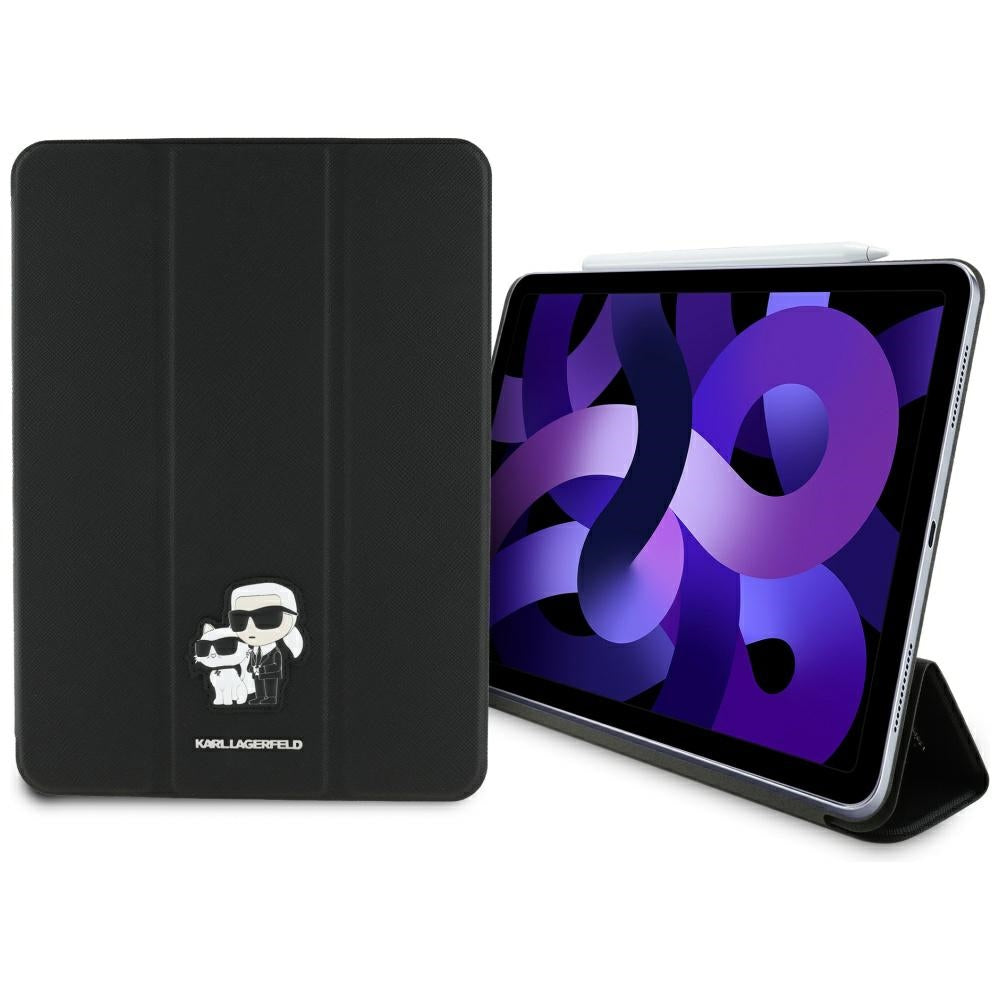 Etui na Apple iPad Air 11 (2026) / iPad Air 11 (2025) / Air 11 (2024), Karl Lagerfeld, Saffiano Karl & Choupette, czarne