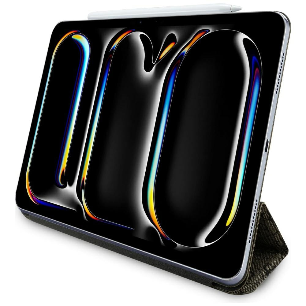 Etui dla Apple iPad Air 13 (2025) / Air 13 (2024), Guess, 4G Big Logo, Brązowy