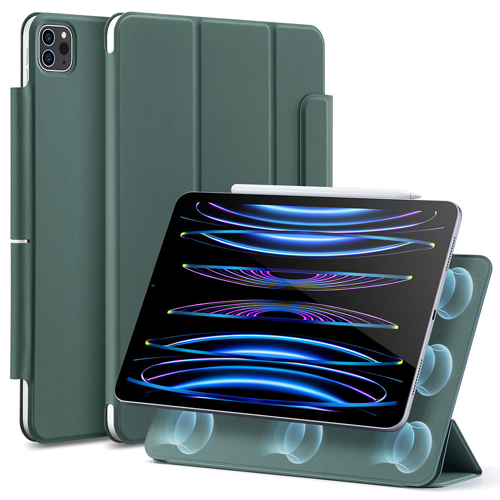 Etui do Apple iPad Pro 11 (2022) / Pro 11 (2021) / Pro 11 (2020) / Pro 11 (2018), ESR, Rebound, Satynowa Zielona