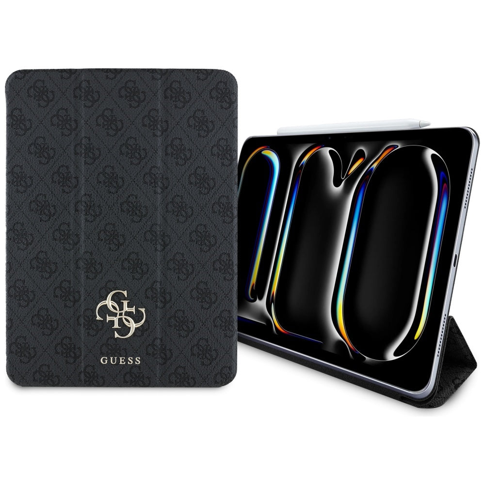 Etui dla Apple iPad Pro 11 (2024), Guess, 4G Big Logo, Czarne