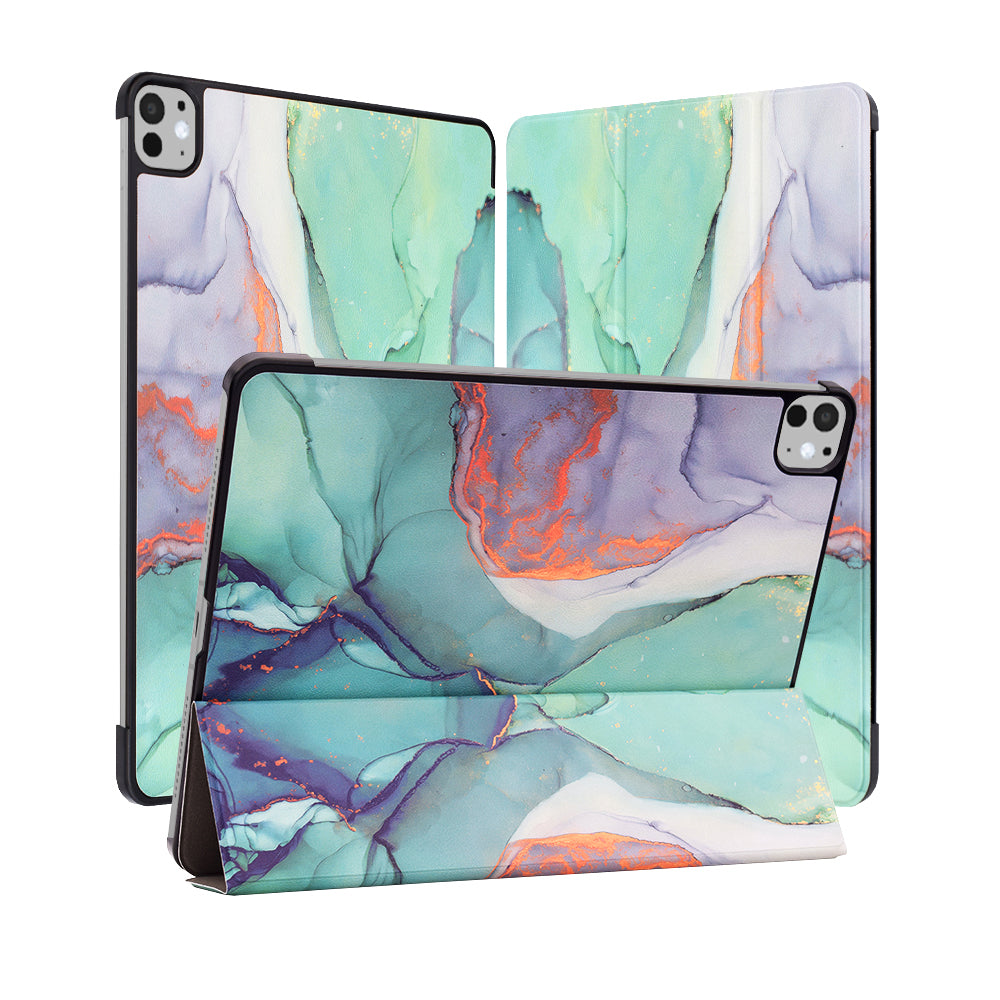 Etui na Apple iPad Pro 11 (2024), Techsuit, FoldPro Green Time, wielokolorowe