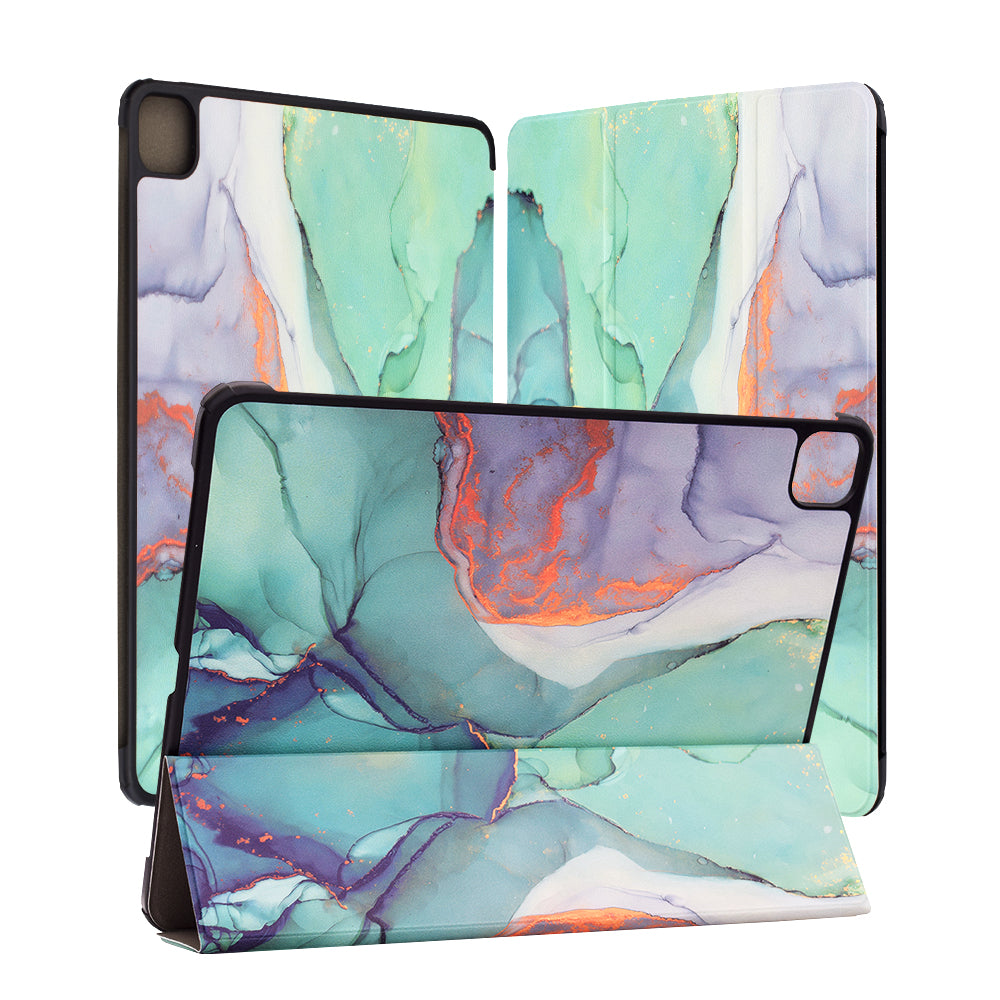 Etui na Apple iPad Pro 13 (2024), Techsuit, FoldPro Green Time, wielokolorowe