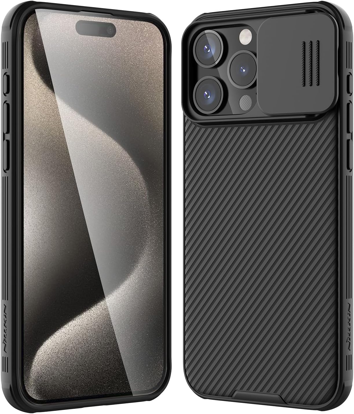 Etui do Apple iPhone 16 Pro, Nillkin, CamShield Pro, czarny