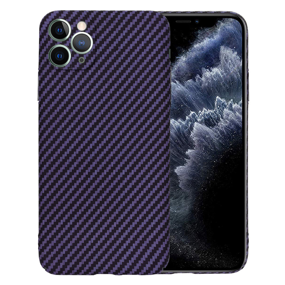 Etui na Apple iPhone 11 Pro Max, Techsuit, Carbonite FiberShell, Fioletowy