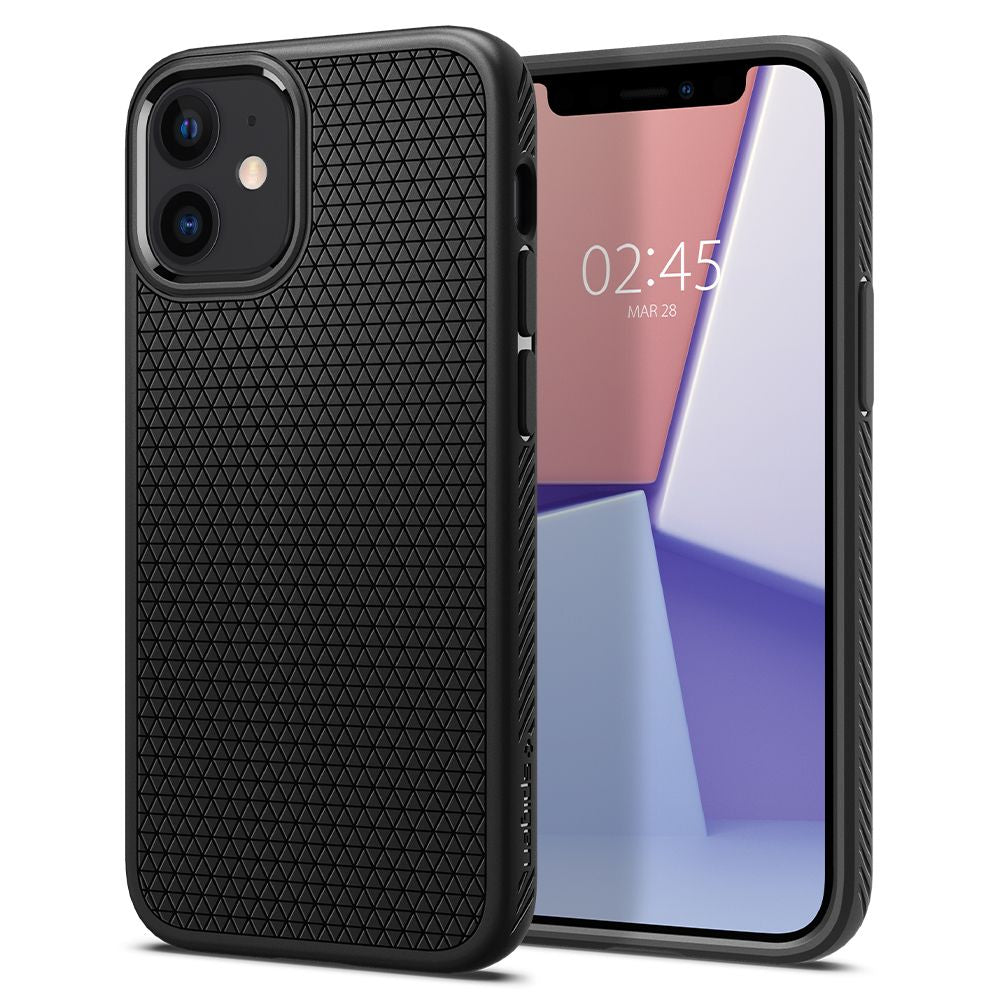 Etui na Apple iPhone 12 / 12 Pro, Spigen, Liquid Air, czarne ACS01701