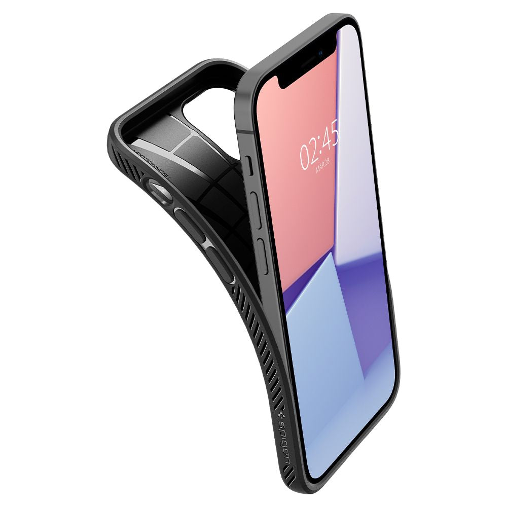 Etui na Apple iPhone 12 / 12 Pro, Spigen, Liquid Air, czarne ACS01701