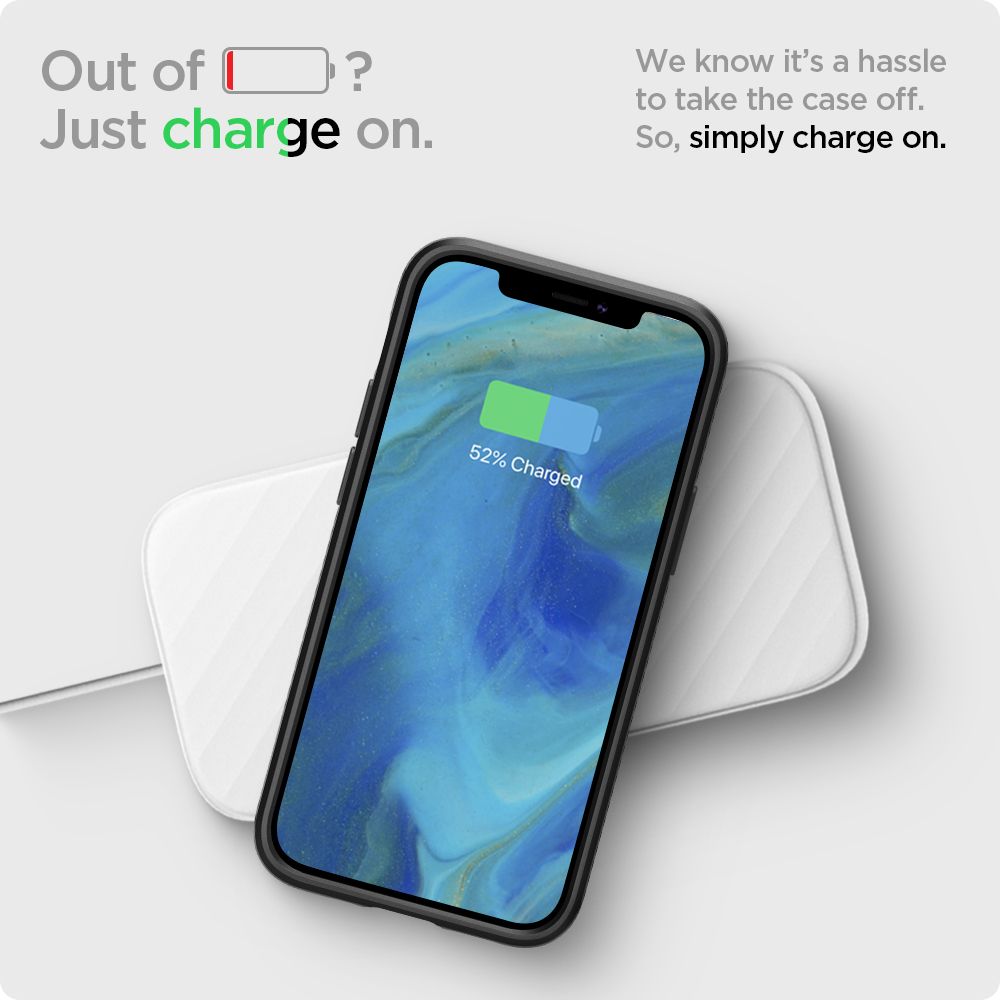 Etui na Apple iPhone 12 / 12 Pro, Spigen, Liquid Air, czarne ACS01701