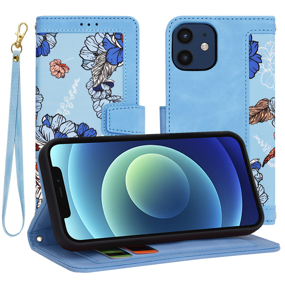 Etui na Apple iPhone 12 / 12 Pro, Techsuit, FlipCraft, Bleu