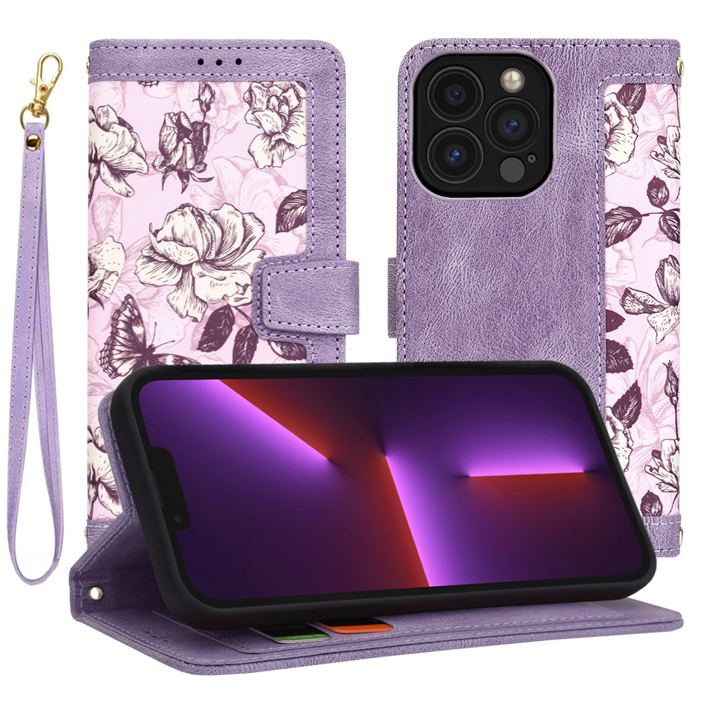 Etui na Apple iPhone 13 Pro, Techsuit, FlipCraft, Fioletowy