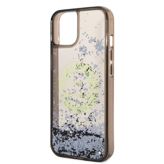 Etui na Apple iPhone 14, Karl Lagerfeld, Liquid Glitter RSG, Czarne