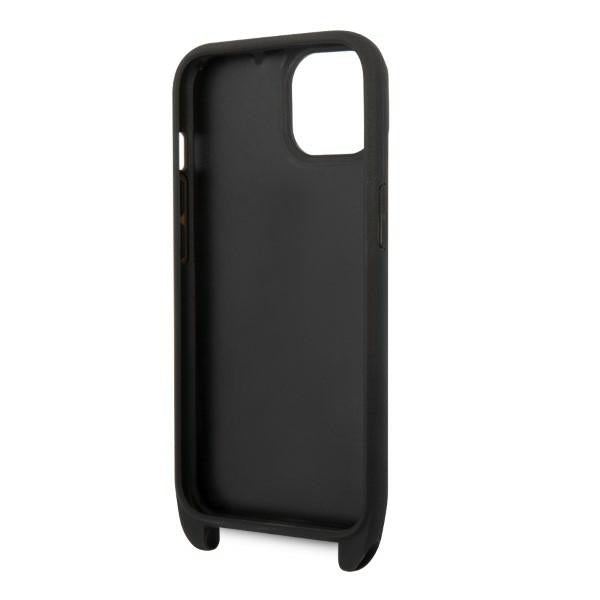 Etui na Apple iPhone 14, Karl Lagerfeld, Monogram Ikonik Karl, Czarne