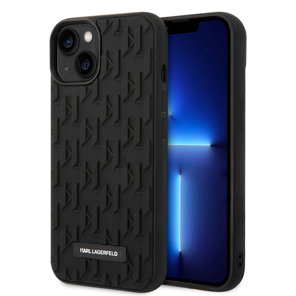 Etui na Apple iPhone 14 Plus, Karl Lagerfeld, 3D Monogram, Czarne