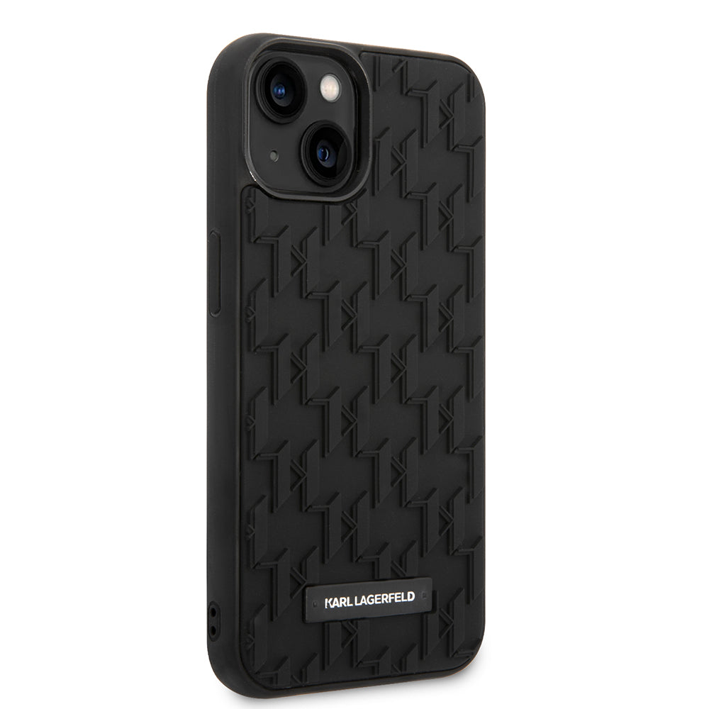 Etui na Apple iPhone 14 Plus, Karl Lagerfeld, 3D Monogram, Czarne