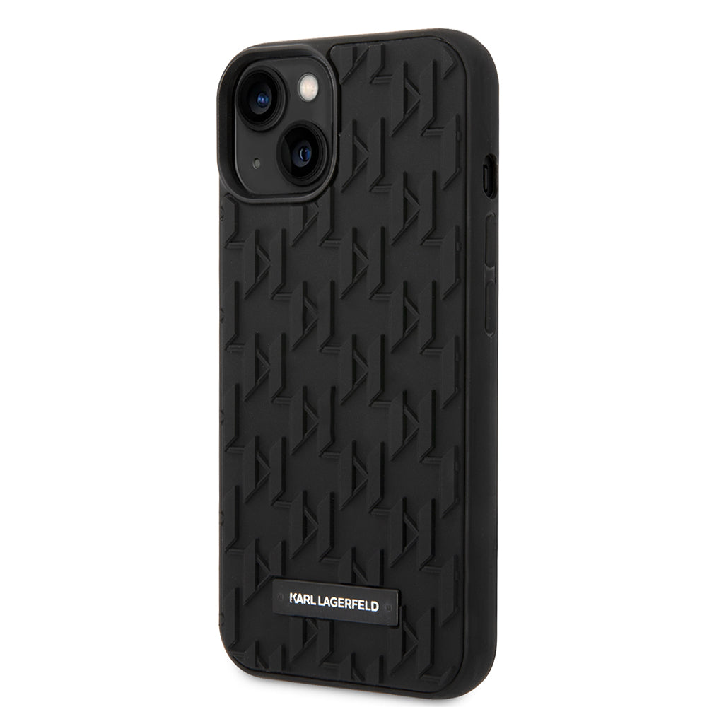 Etui na Apple iPhone 14 Plus, Karl Lagerfeld, 3D Monogram, Czarne