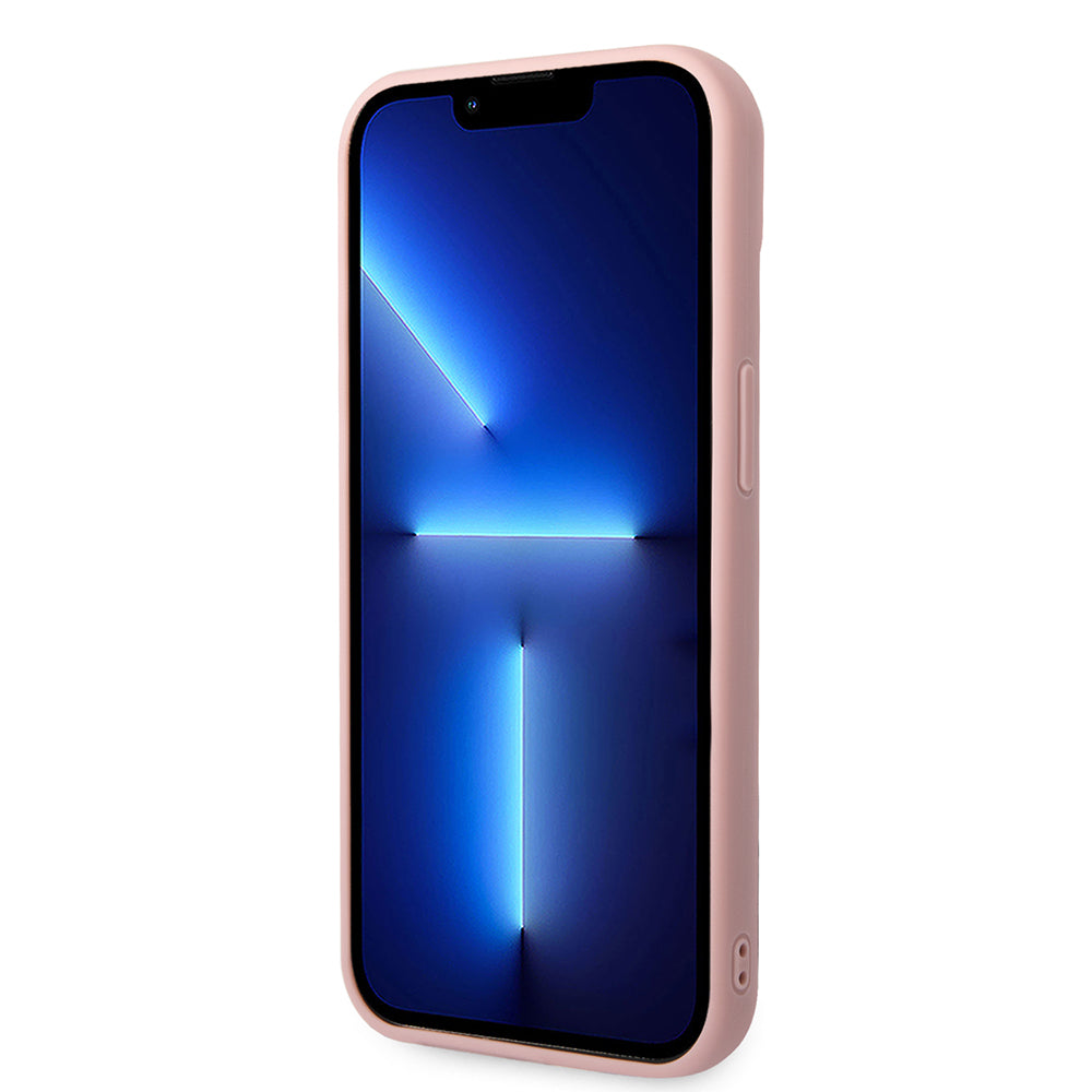 Etui na Apple iPhone 14 Plus, Karl Lagerfeld, 3D Monogram, Różowy