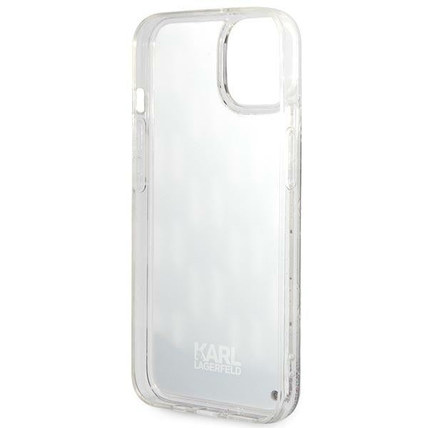 Etui na Apple iPhone 14 Plus, Karl Lagerfeld, Liquid Glitter Monogram, Czarne