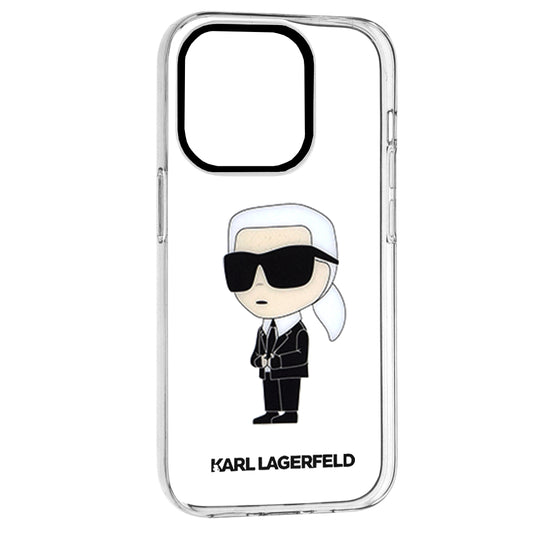 Case for Apple iPhone 14 Pro, Karl Lagerfeld, IML Ikonik NFT, Transparent