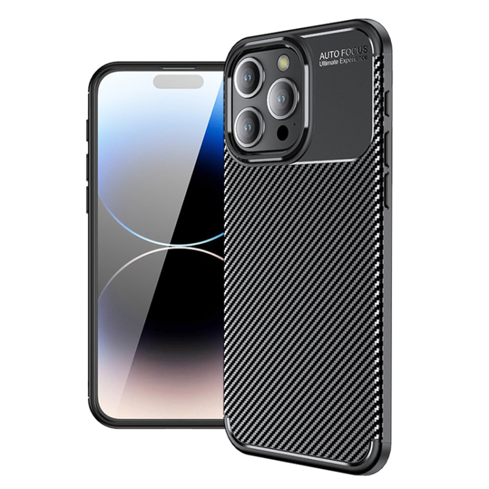 Etui na Apple iPhone 14 Pro, Techsuit, CarbonFiber, Czarne