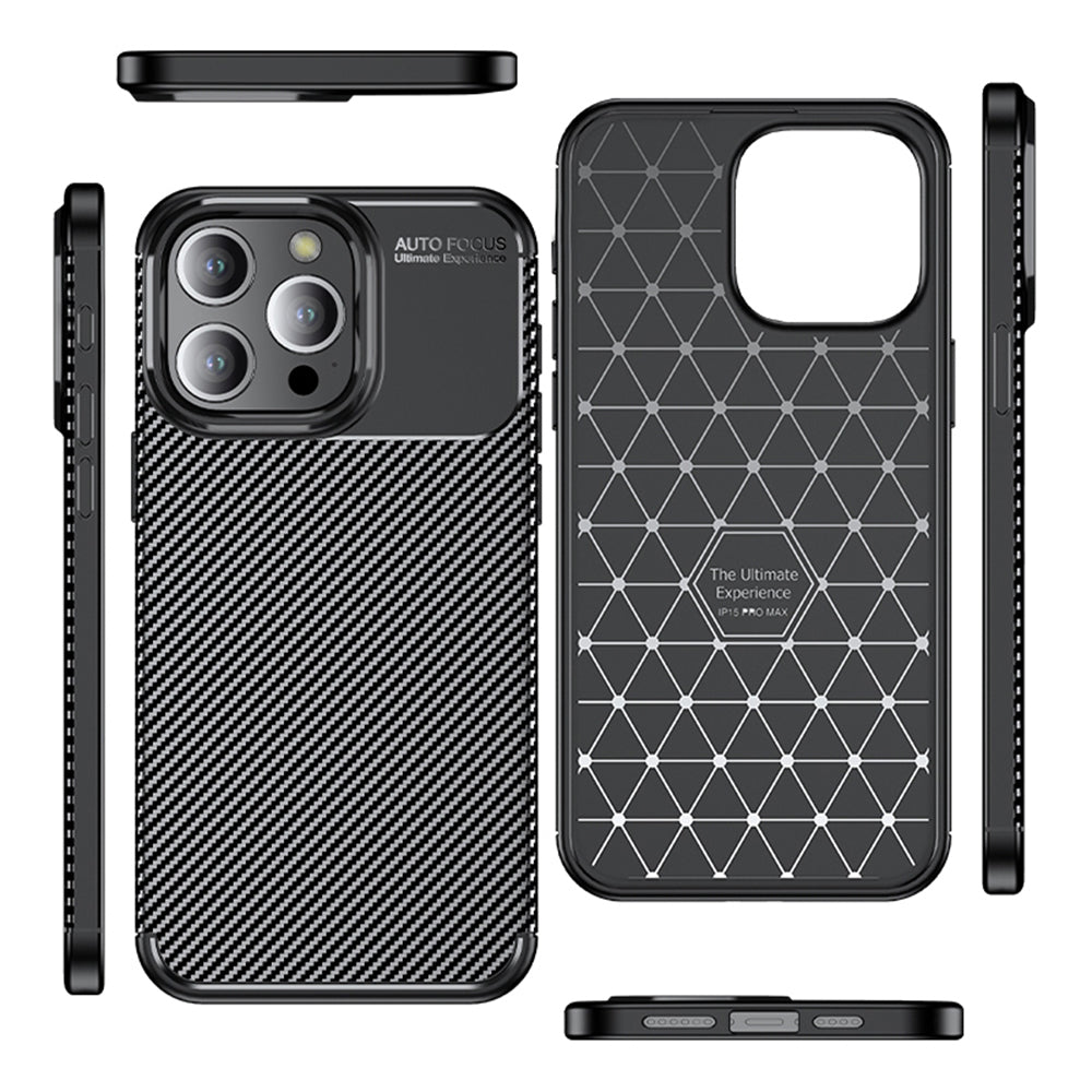 Etui na Apple iPhone 14 Pro, Techsuit, CarbonFiber, Czarne