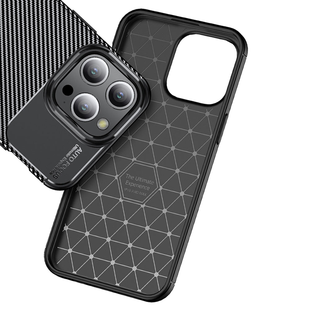 Etui na Apple iPhone 14 Pro, Techsuit, CarbonFiber, Czarne